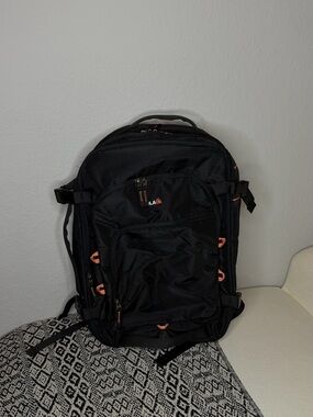 Amazon Black Backpack with Orange Trim